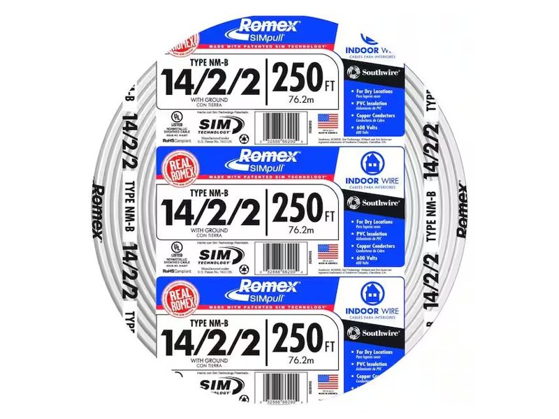 14/2 NM-B Romex 250ft